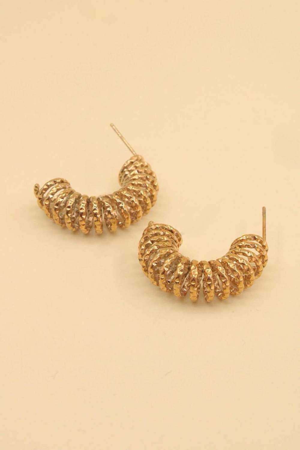 Wholesaler MAISON OKAMI - Stainless steel spiral earrings