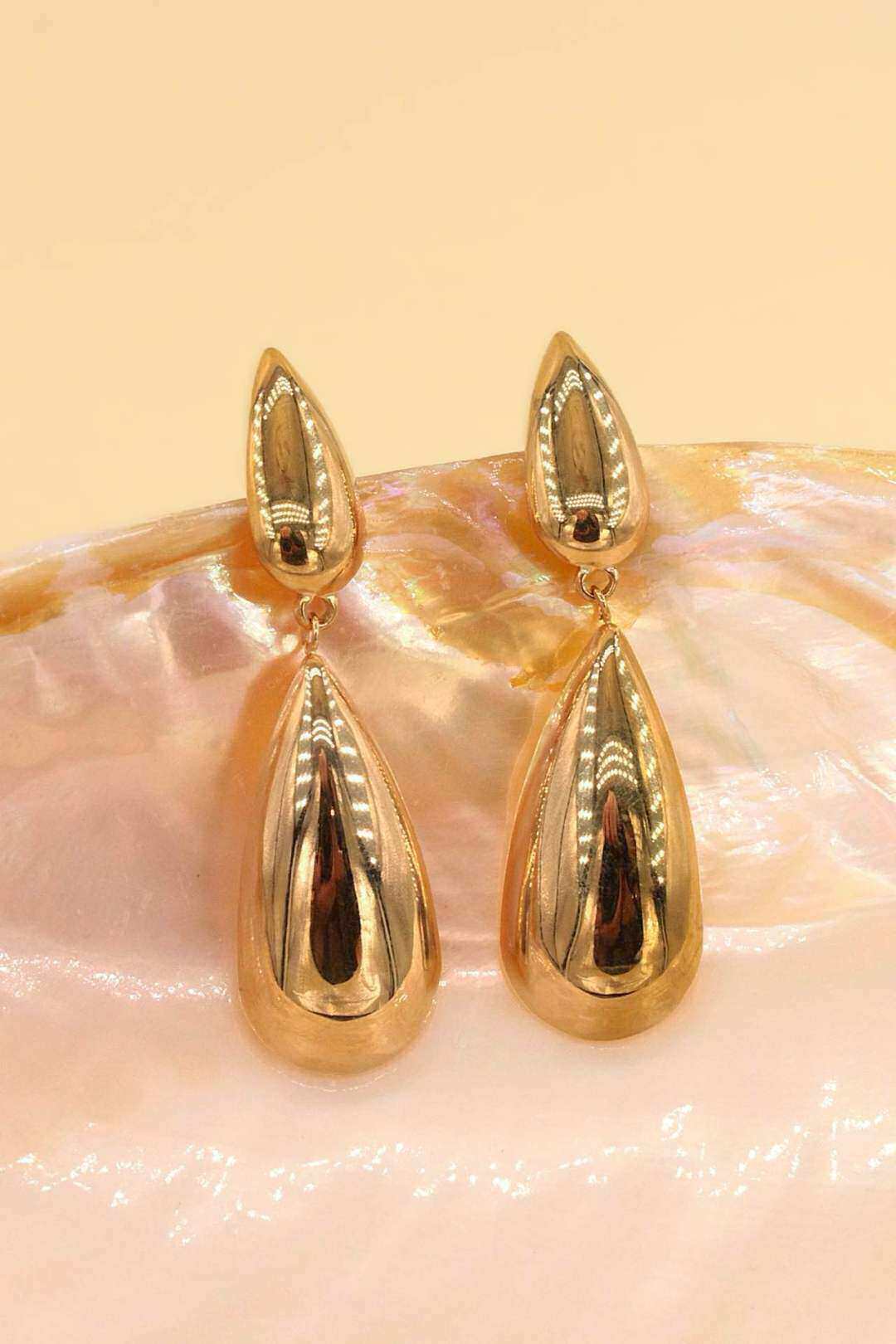 Wholesaler MAISON OKAMI - Stainless steel teardrop earrings