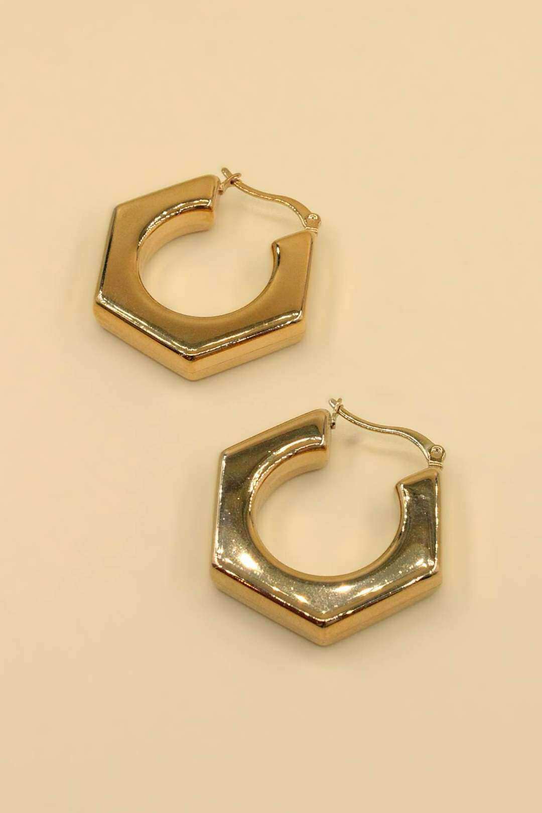 Wholesaler MAISON OKAMI - Geometric stainless steel earrings