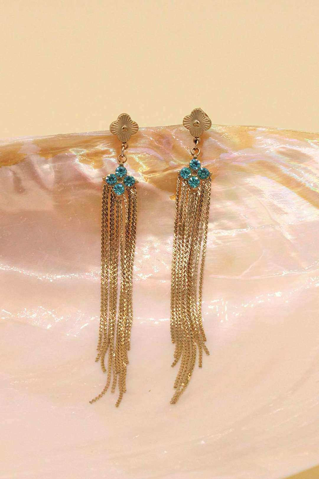 Wholesaler MAISON OKAMI - Dangling chain earrings in stainless steel