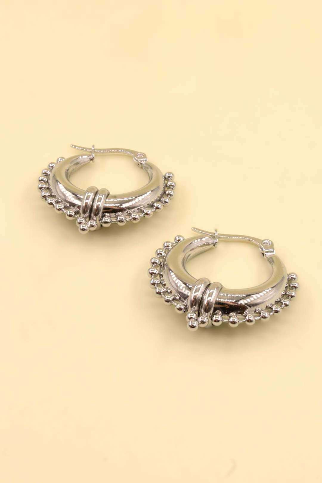 Wholesaler MAISON OKAMI - Stainless steel sleeper earrings