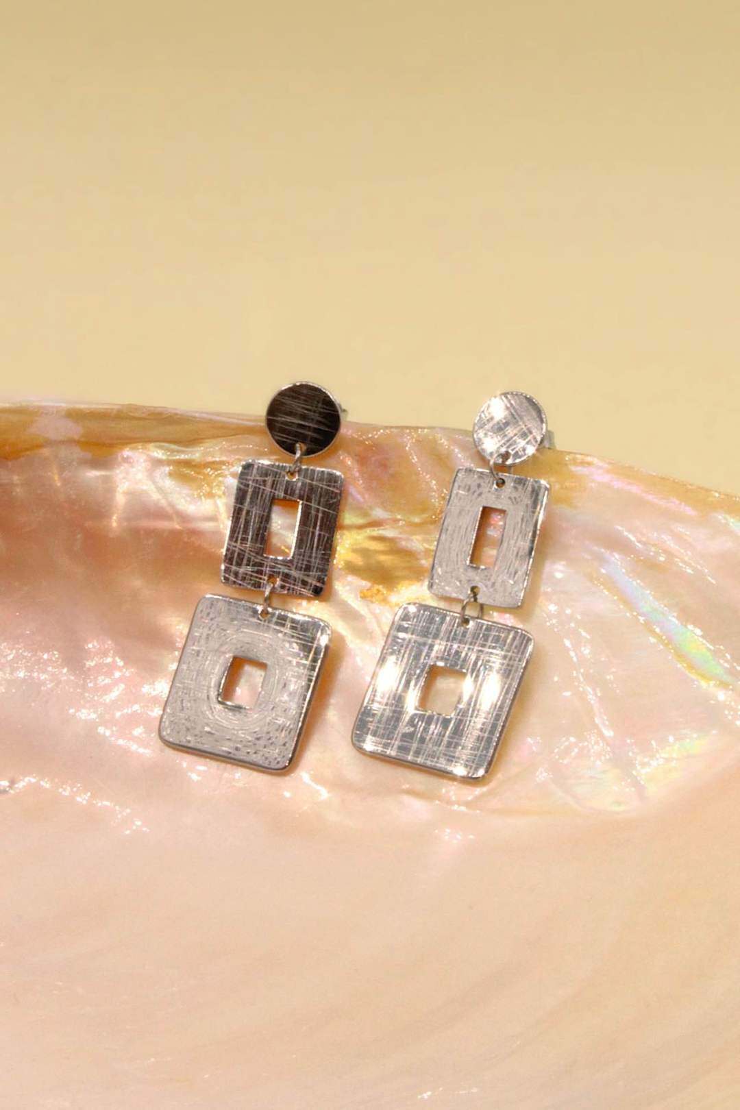 Wholesaler MAISON OKAMI - Stainless steel geometric earrings