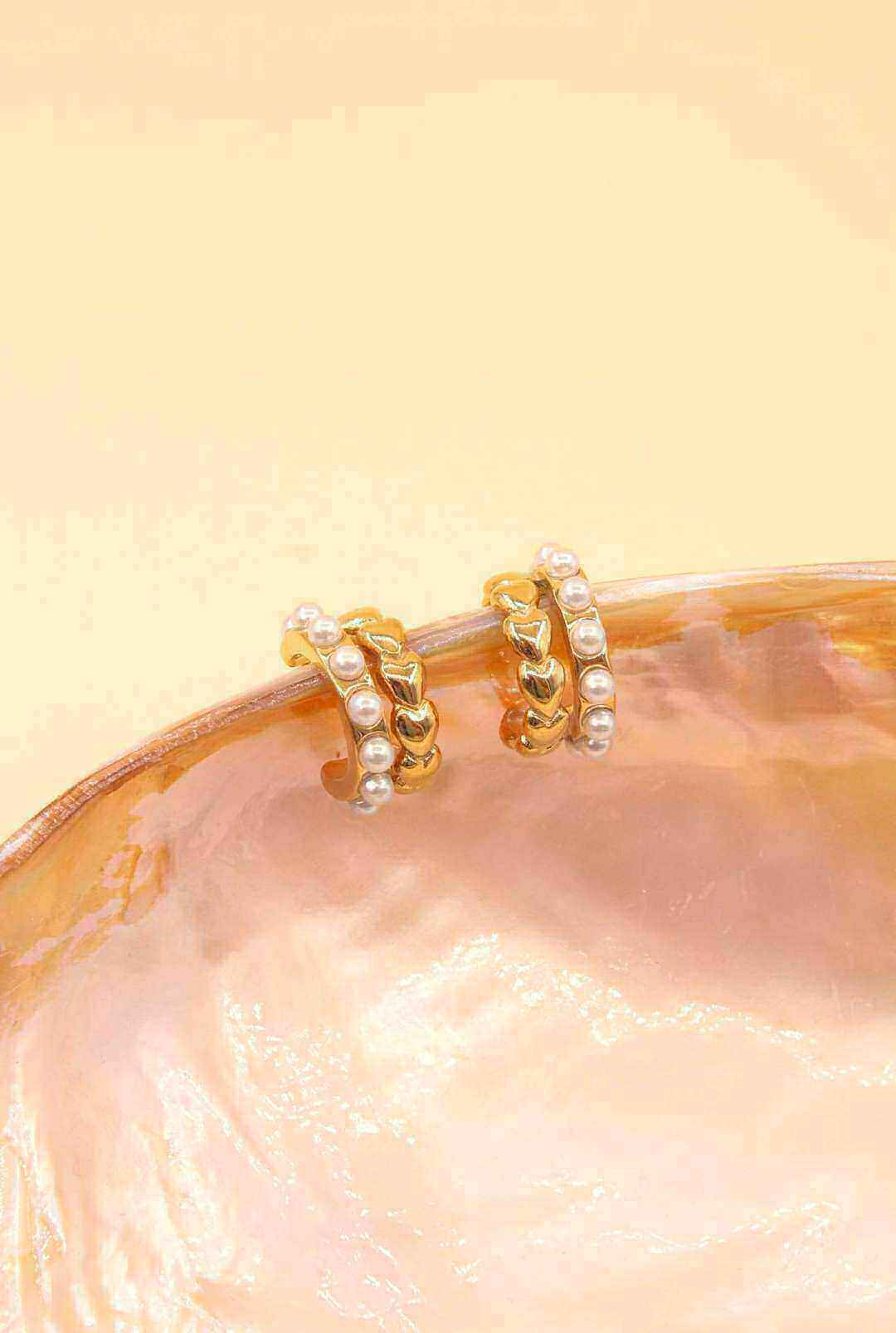 Grossiste MAISON OKAMI - Boucles d'oreilles créoles cœurs