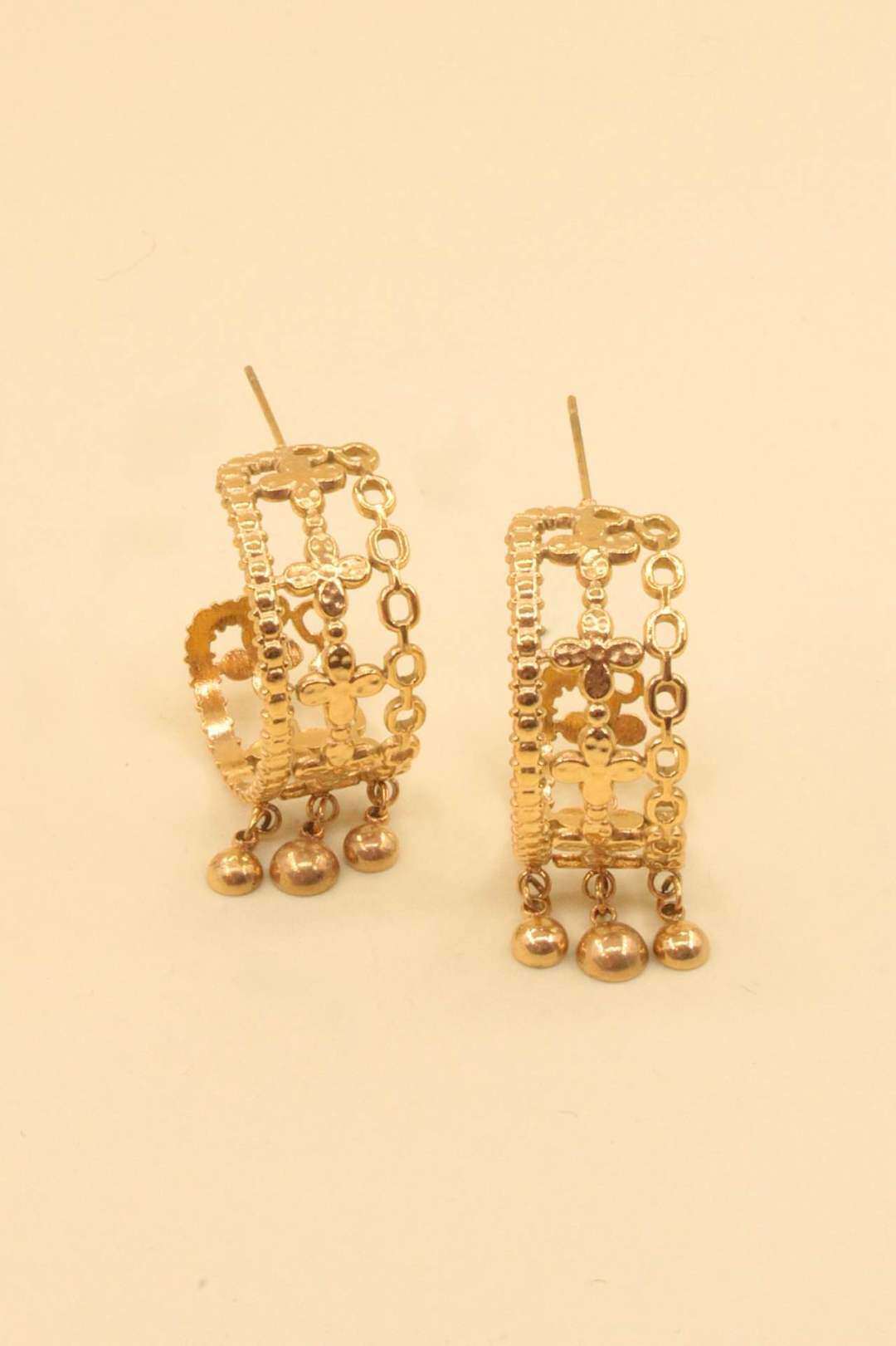 Grossiste MAISON OKAMI - Boucles d'oreilles acier inoxydable ajourées