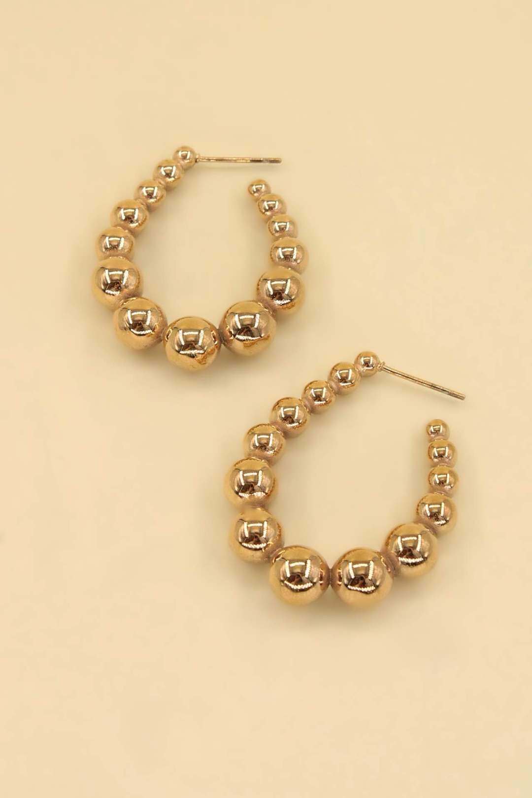 Grossiste MAISON OKAMI - Boucles d'oreilles billes acier inoxydable