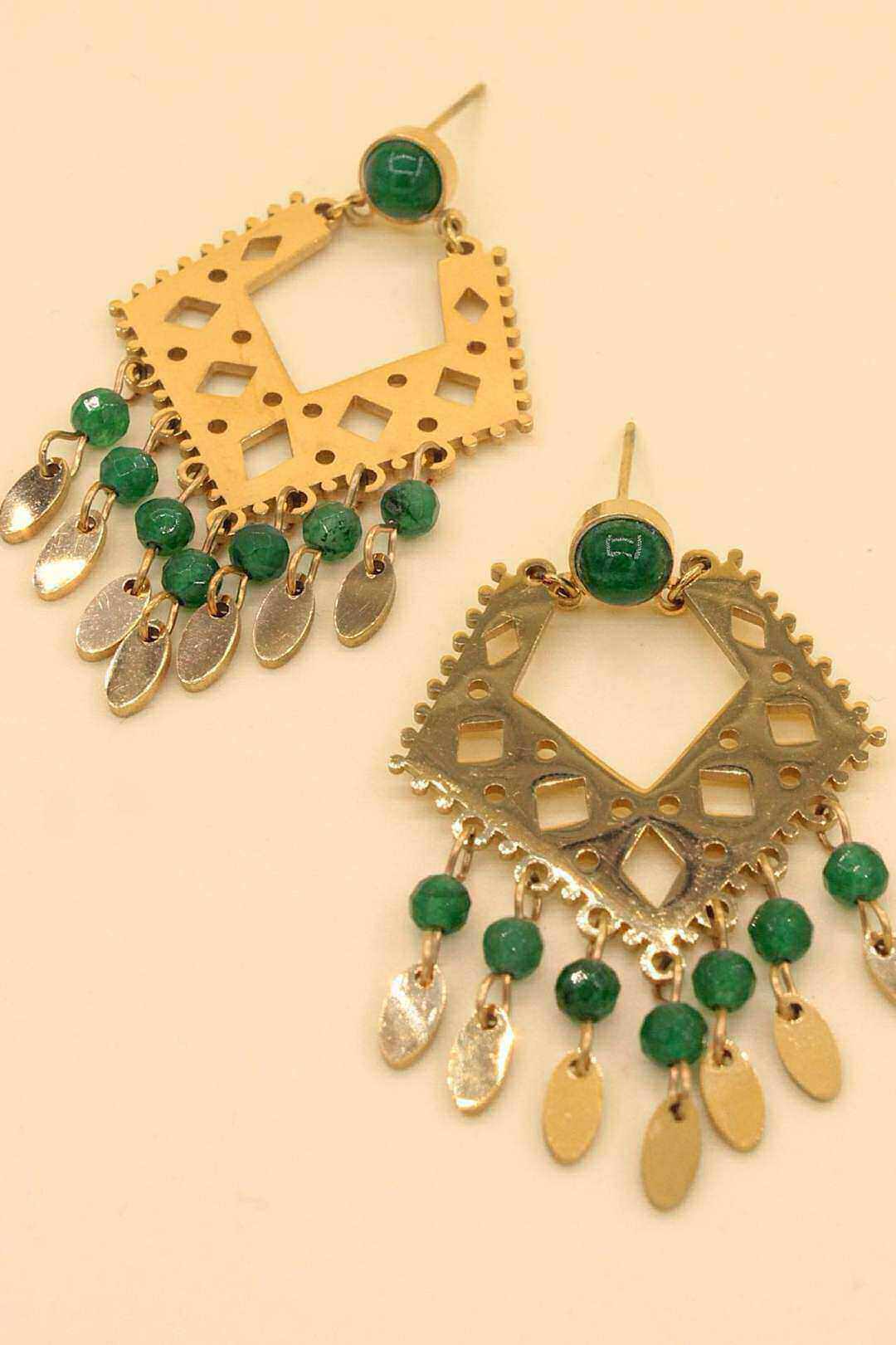 Wholesaler MAISON OKAMI - Geometric stainless steel earrings