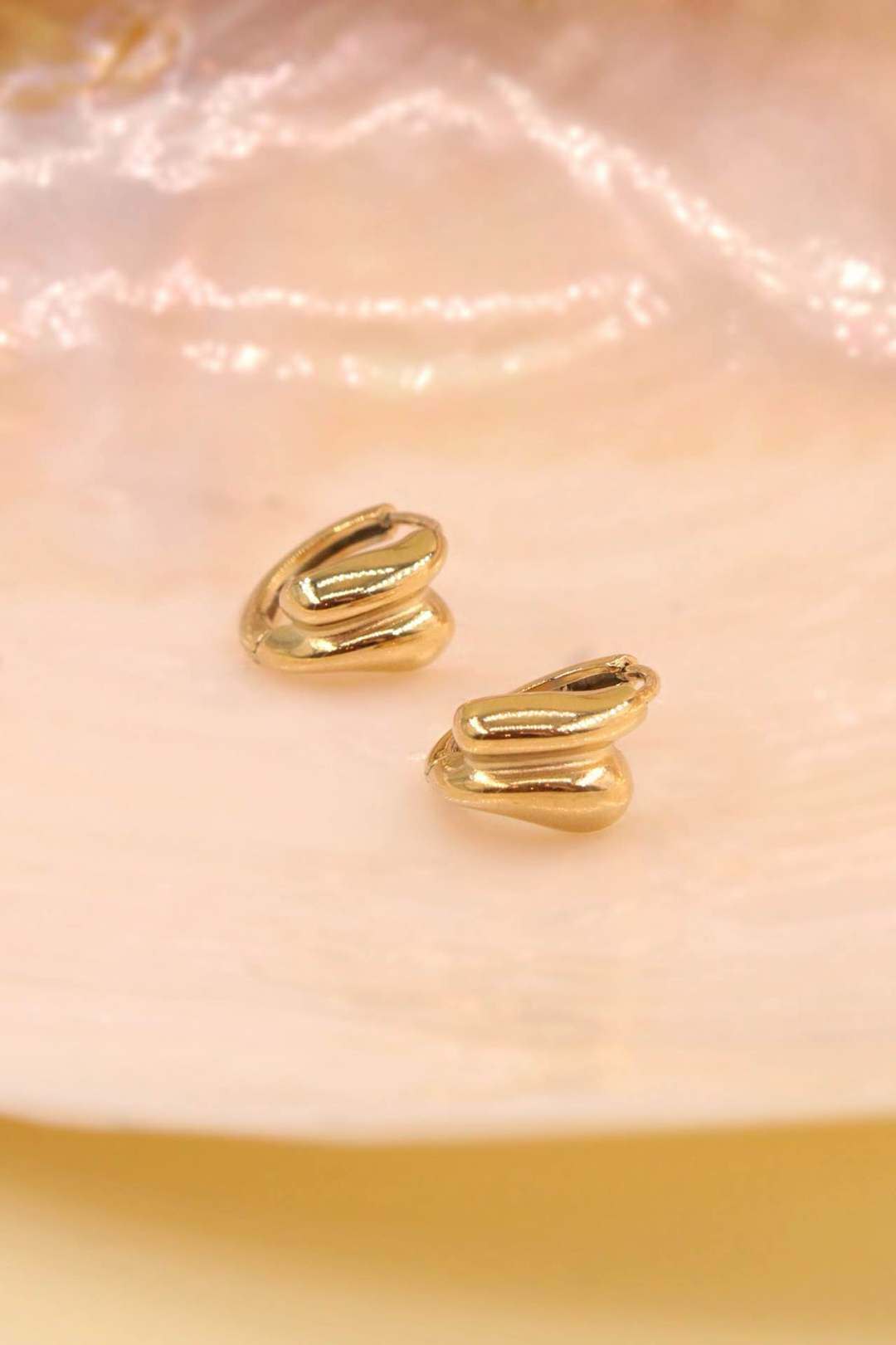 Grossiste MAISON OKAMI - Boucles d'oreilles acier inoxydable forme originale