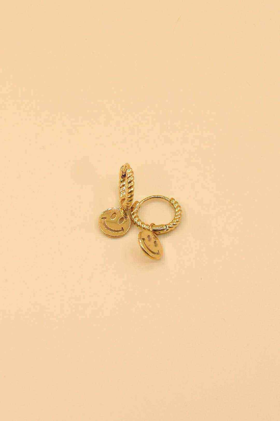 Wholesaler MAISON OKAMI - Steel smiley earrings