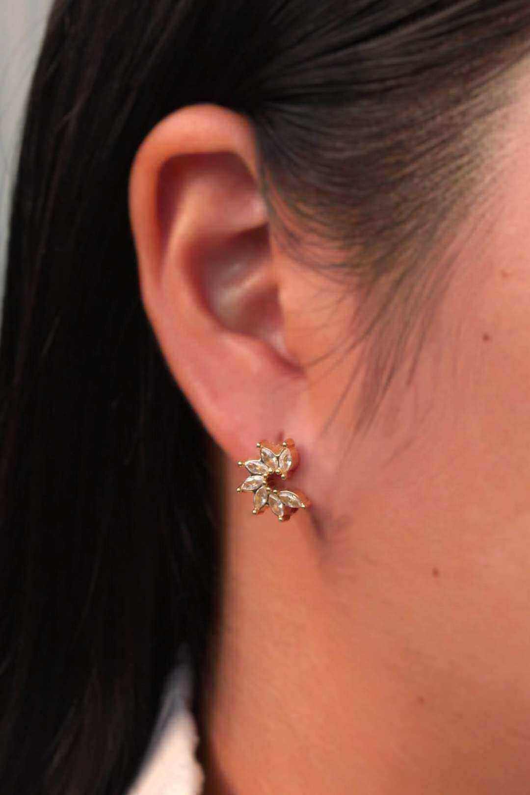 Wholesaler MAISON OKAMI - Stainless steel floral pattern earring