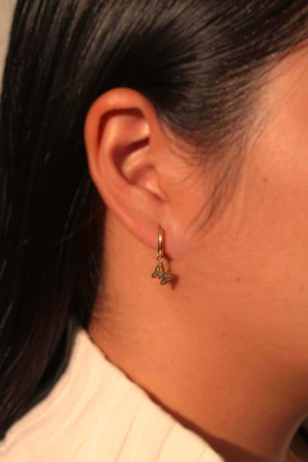 Wholesaler MAISON OKAMI - Stainless steel butterfly earring