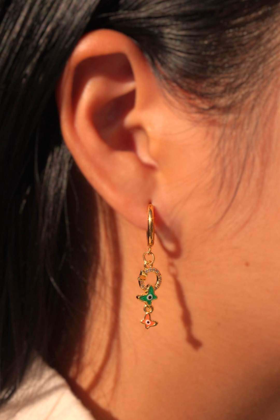 Wholesaler MAISON OKAMI - Stainless Steel Star Pendant Earring