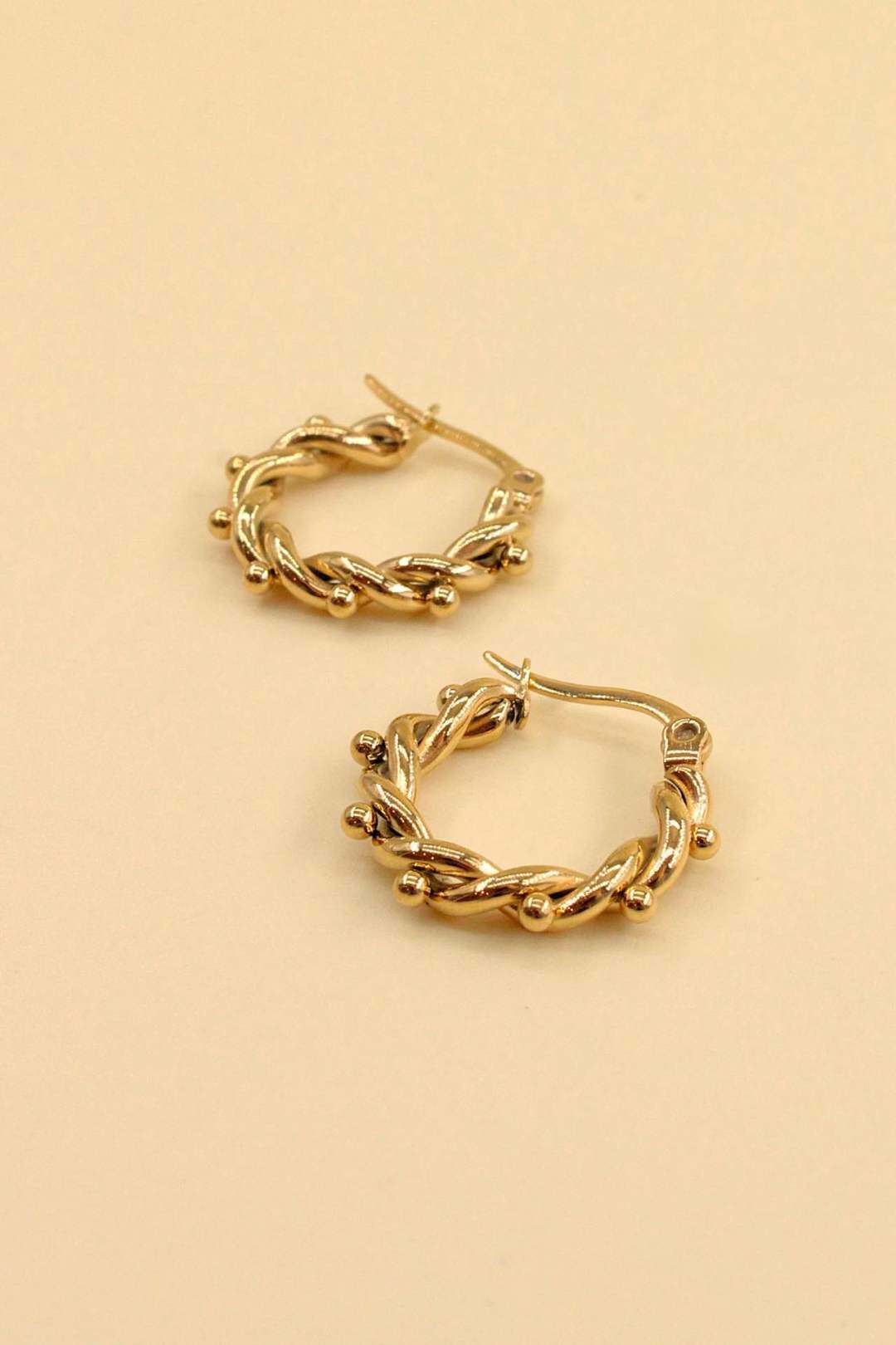 Wholesaler MAISON OKAMI - Twisted stainless steel earrings