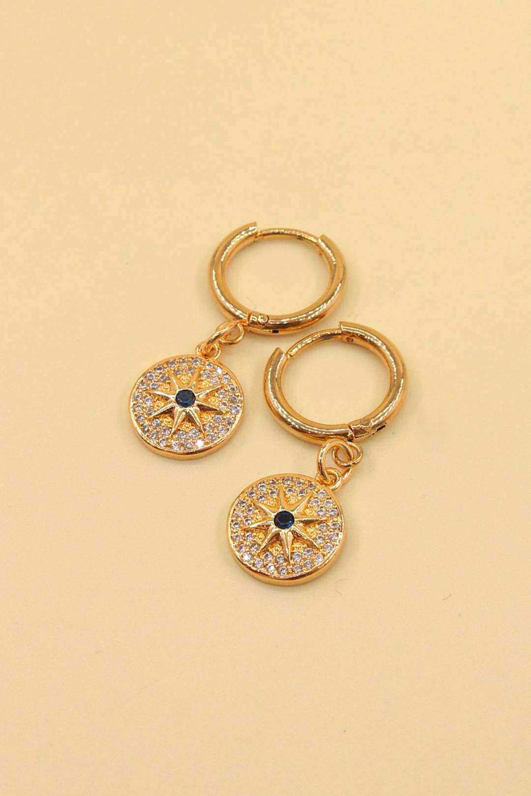 Grossiste MAISON OKAMI - Boucle d'oreille acier inoxydable pendentif