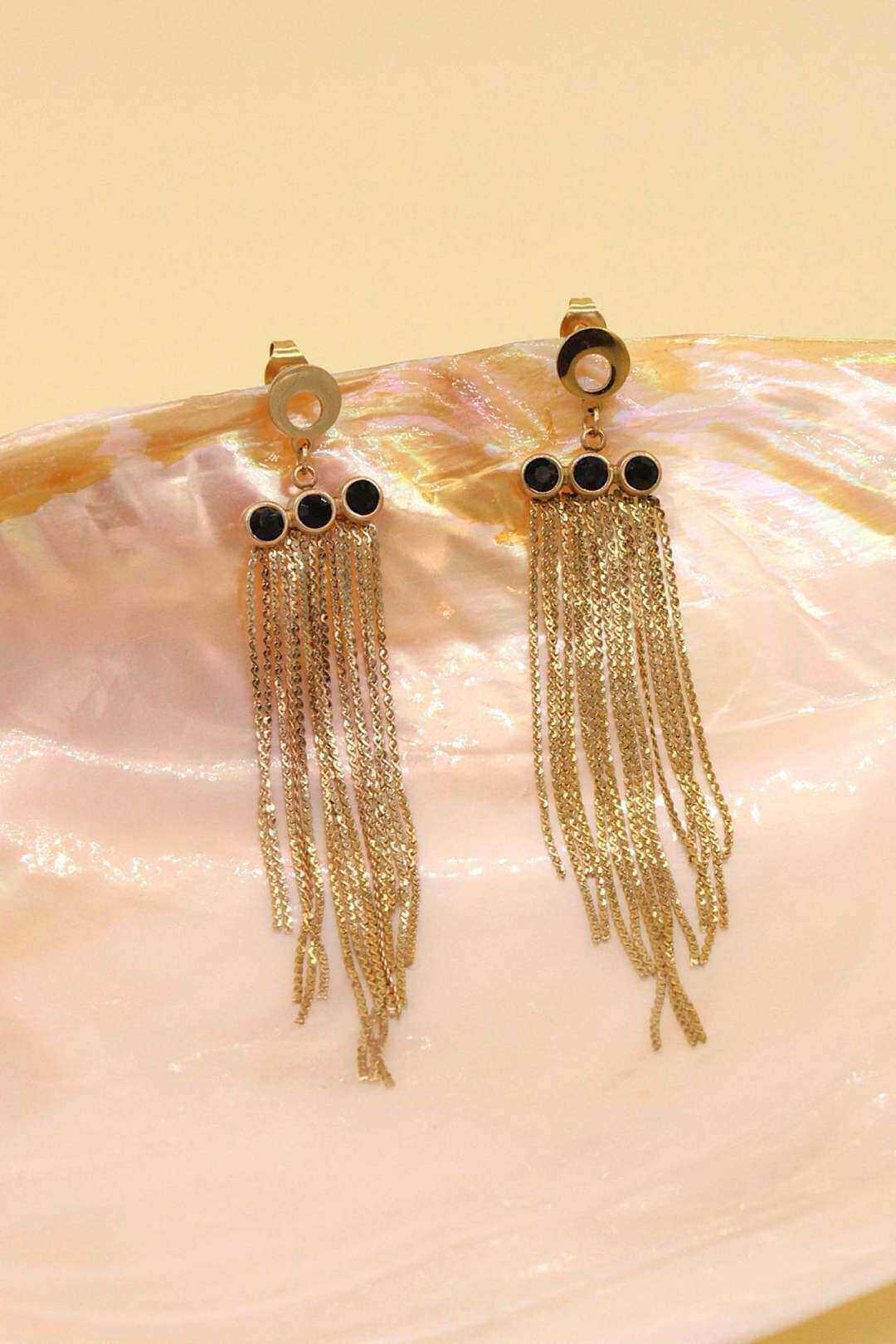 Wholesaler MAISON OKAMI - Stainless steel chain earrings