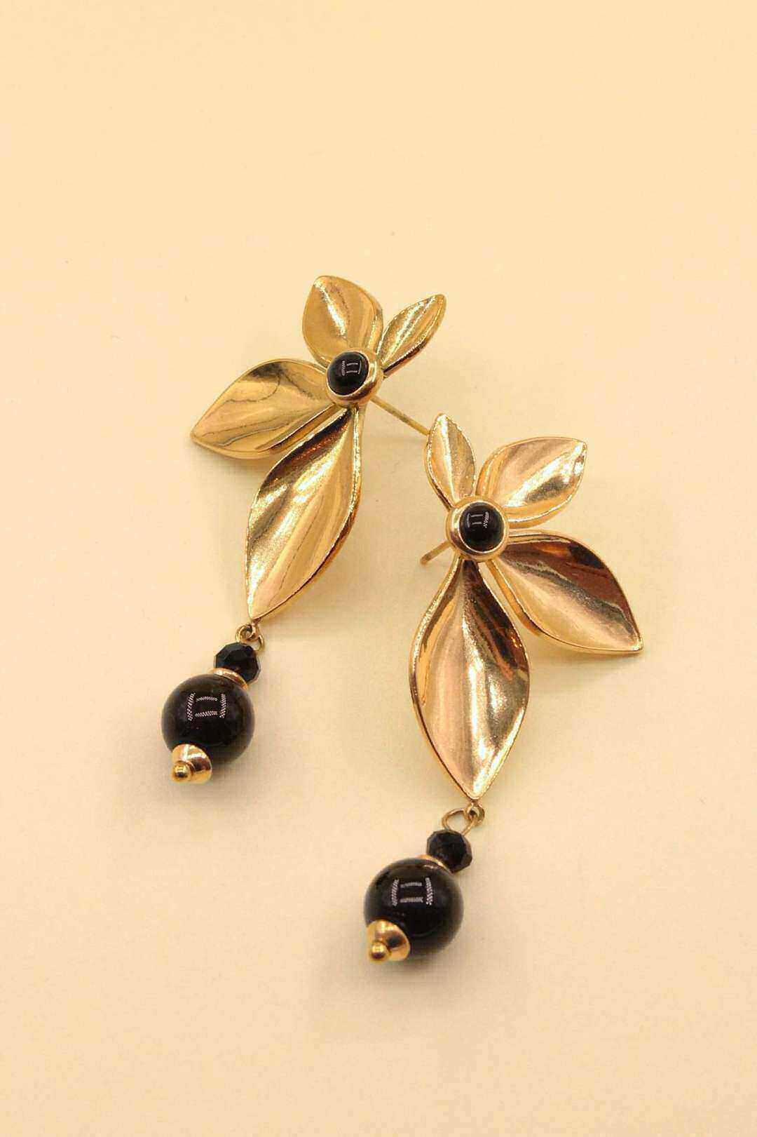 Wholesaler MAISON OKAMI - Stainless steel leaf earrings