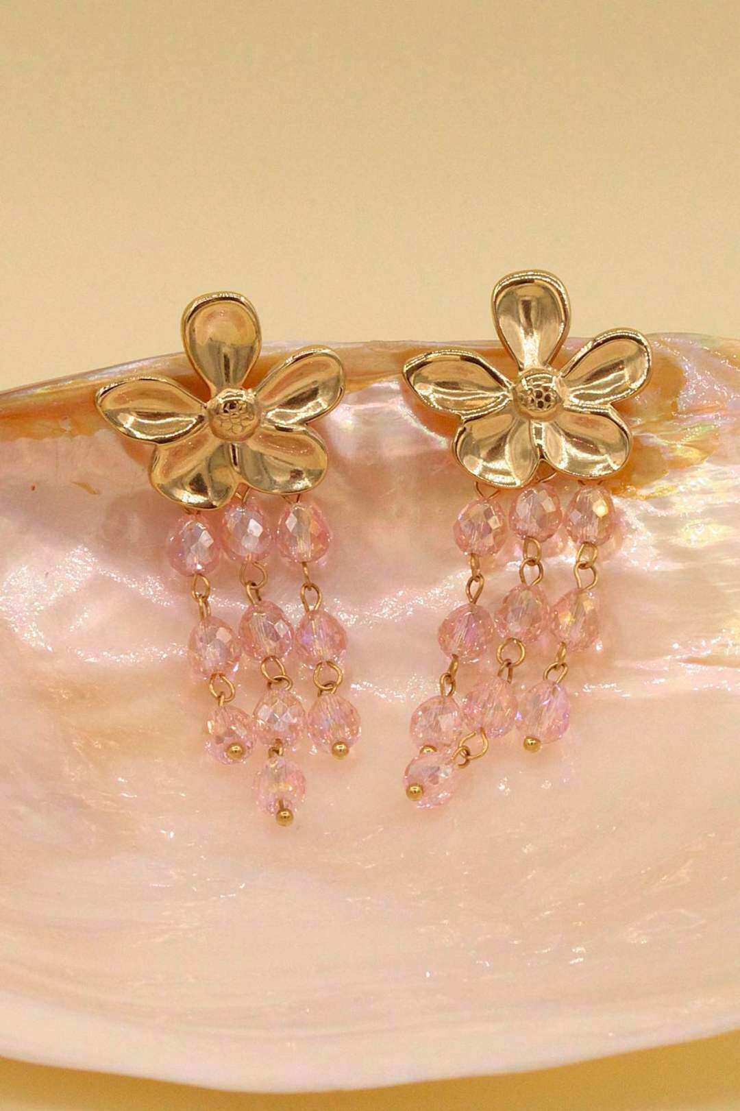 Wholesaler MAISON OKAMI - Stainless Steel Flower Earrings