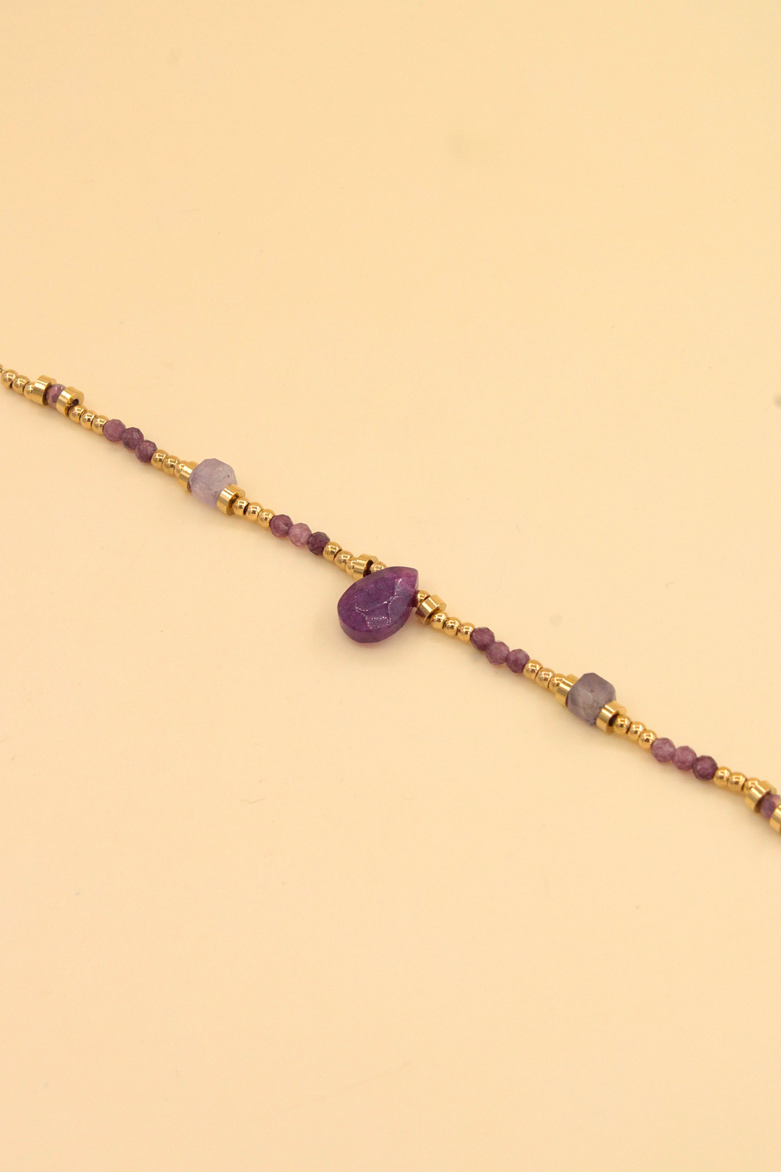 Wholesaler MAISON OKAMI - Beaded bracelet with stone pendant
