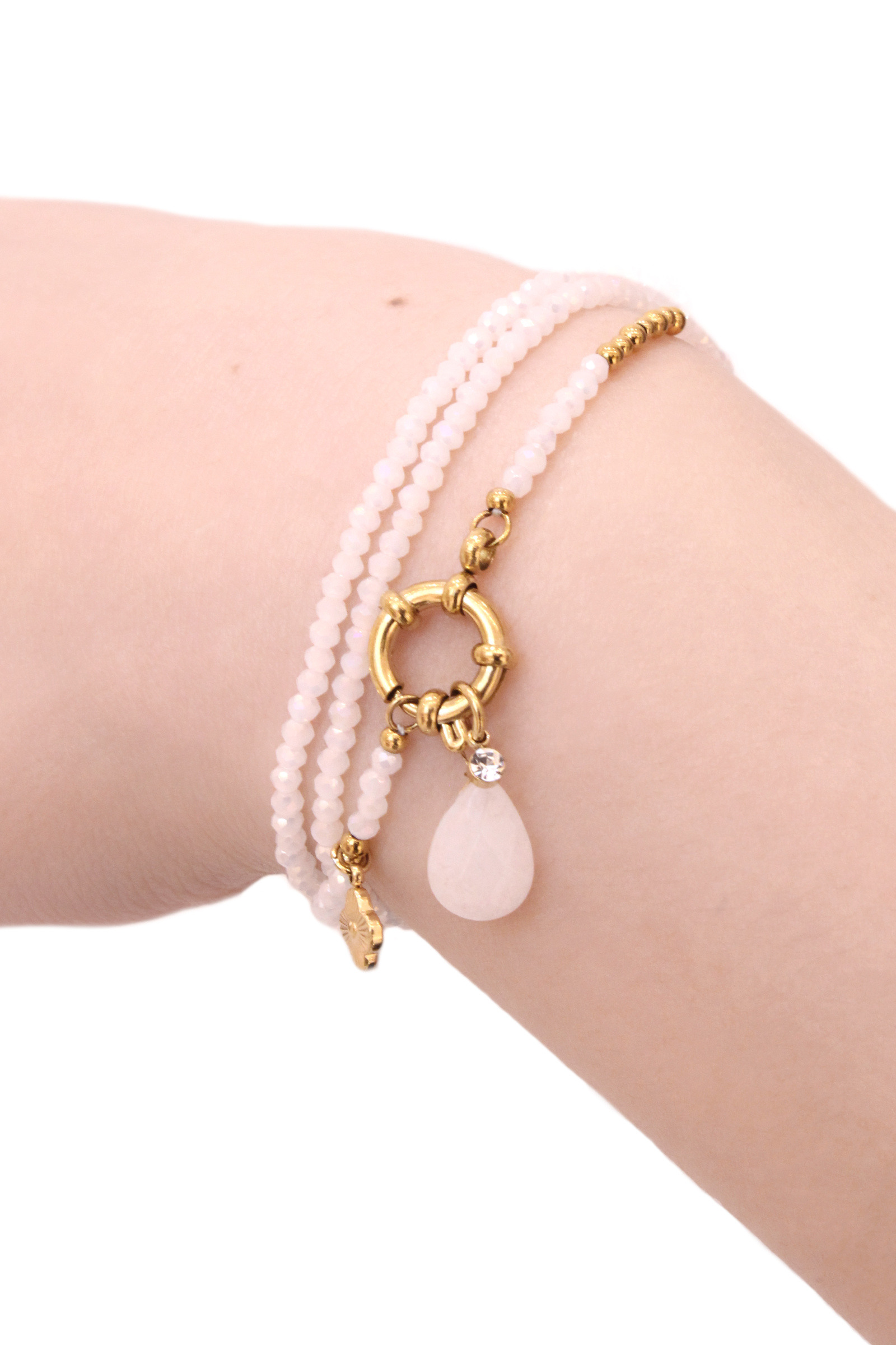 Grossiste MAISON OKAMI - Bracelet et collier deux en un perlé goutte