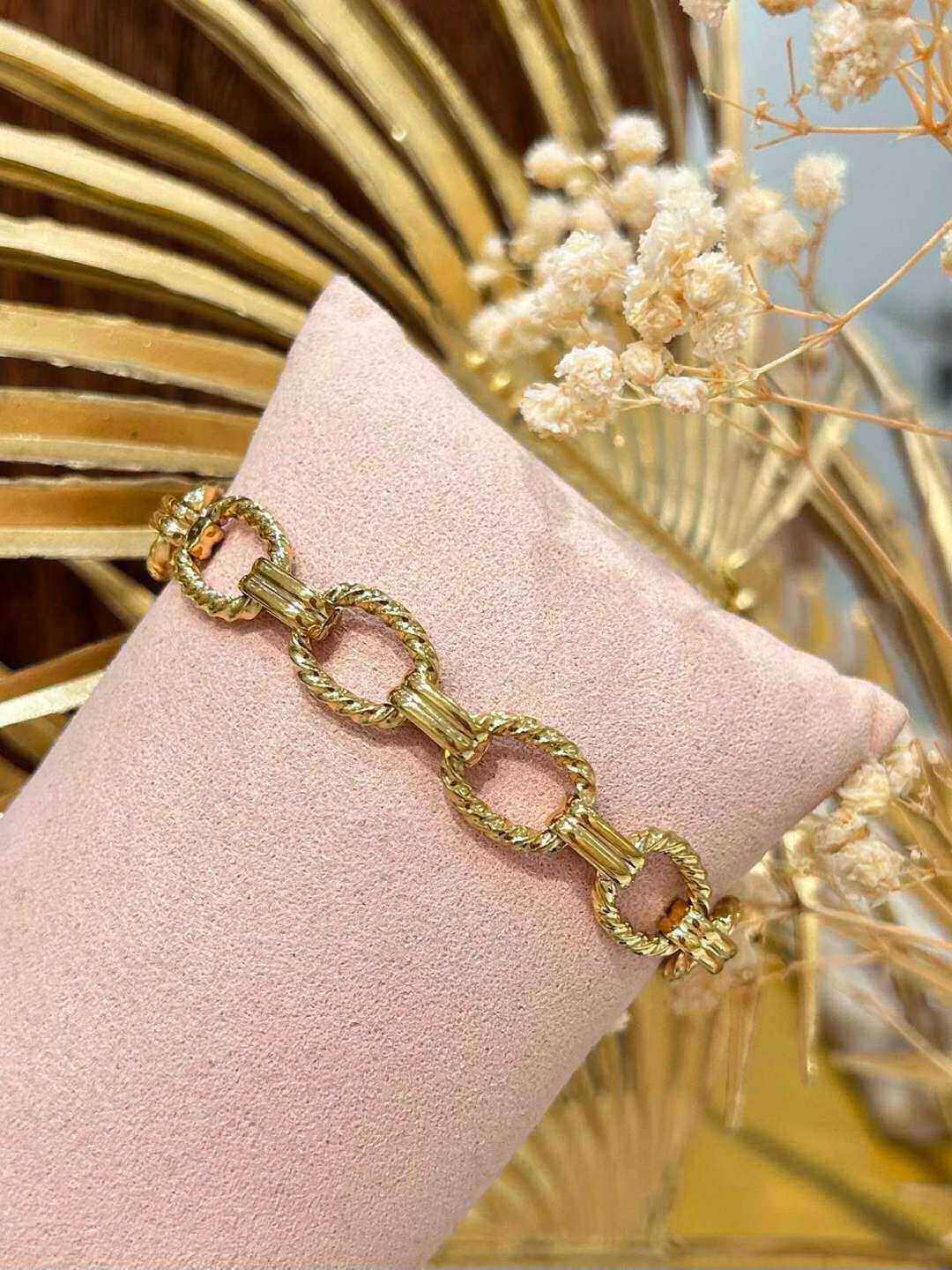 Grossista MAISON OKAMI - Bracciale in acciaio inossidabile con maglie intrecciate