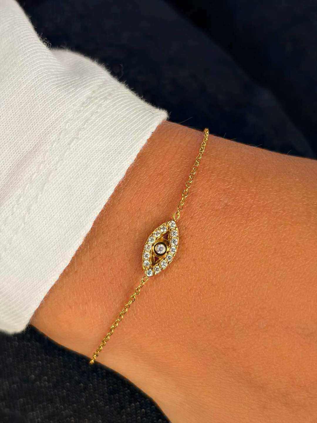 Wholesaler MAISON OKAMI - Stainless Steel Bracelet with Eye Design