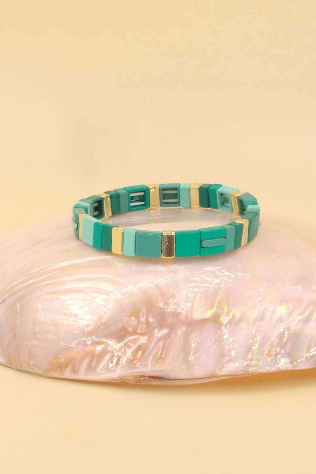Wholesaler MAISON OKAMI - Elastic gold-plated brass bracelet