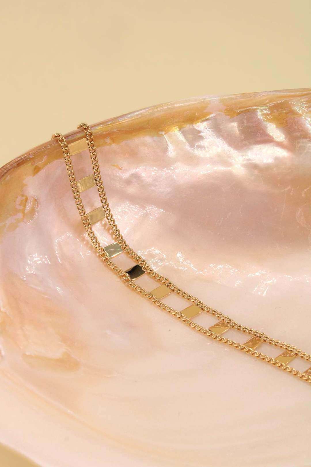 Mayorista MAISON OKAMI - Pulsera de cadena con motivos geométricos en acero inoxidable