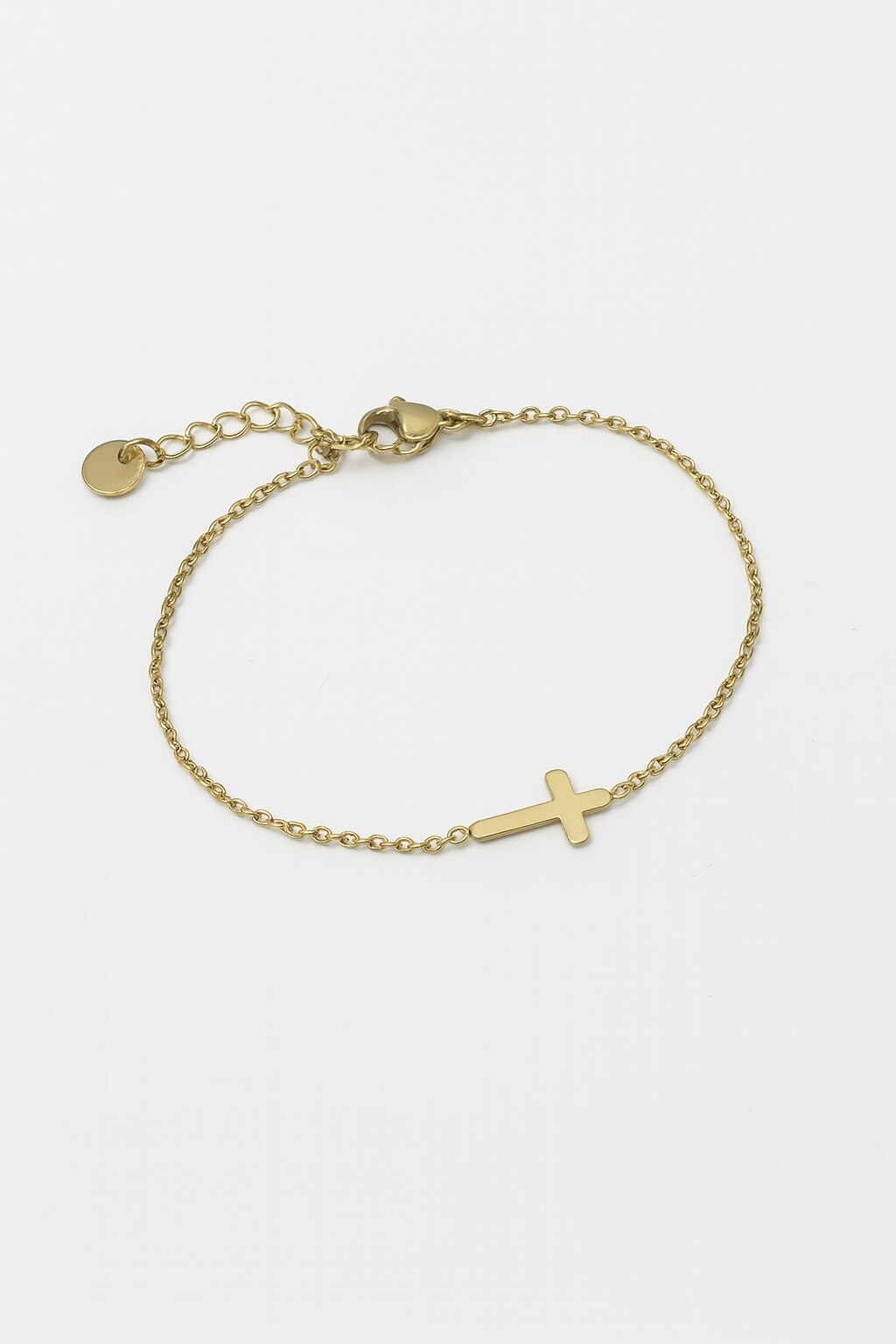 Grossiste MAISON OKAMI - Bracelet chaîne fine et croix horizontale