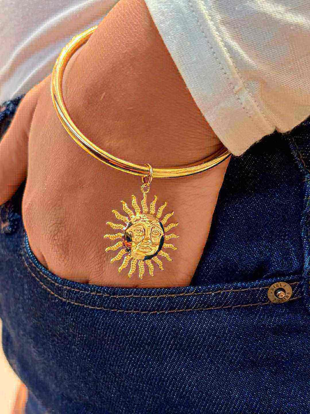 Wholesaler MAISON OKAMI - Stainless Steel Bracelet with Sun Charm
