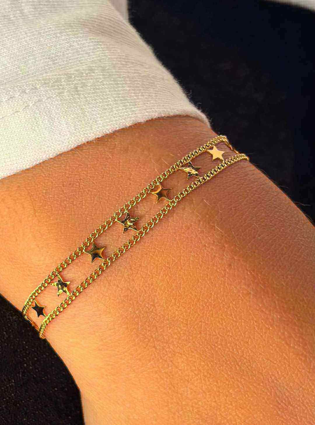 Grossista MAISON OKAMI - Bracciale in Acciaio Inossidabile con Maglie a Stella