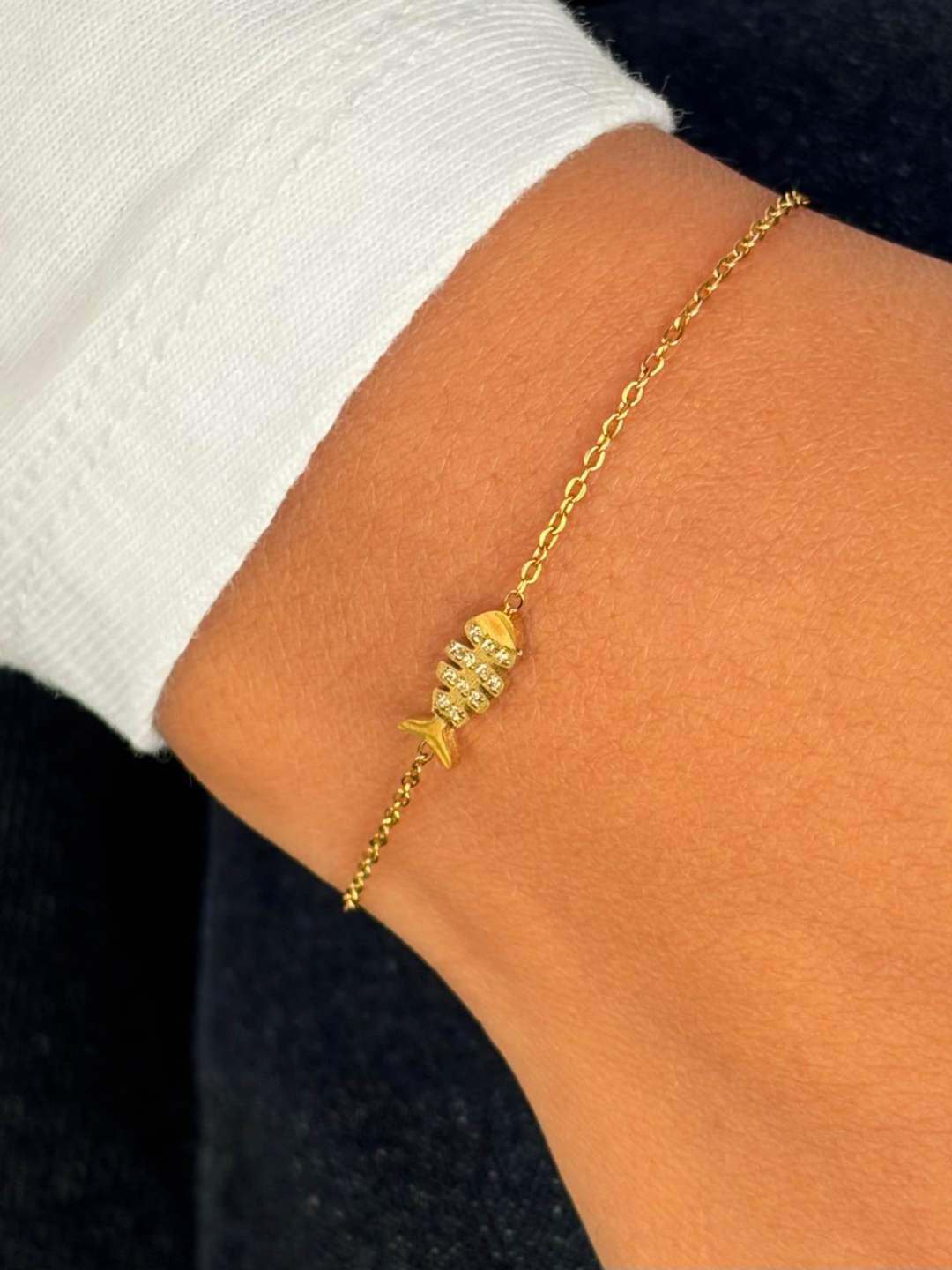 Grossiste MAISON OKAMI - Bracelet poissonnier en acier inoxydable avec motif poisson