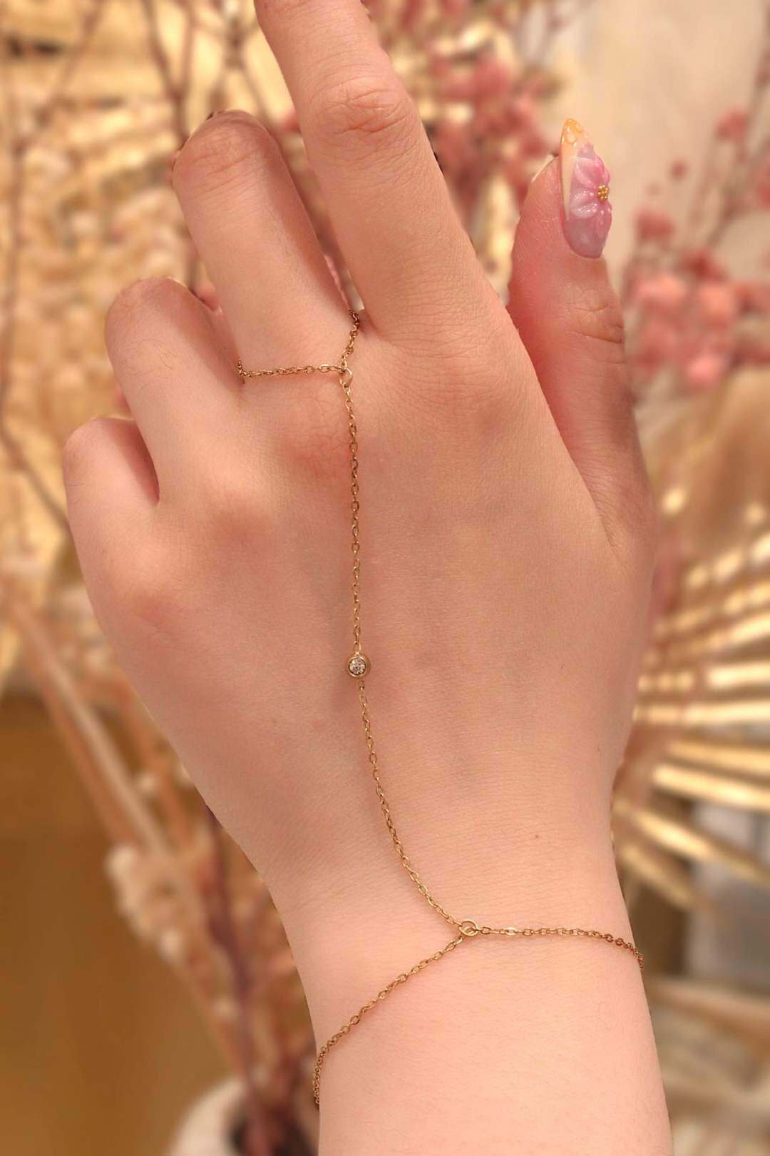 Grossista MAISON OKAMI - Bracciale ad anello con catena in acciaio inossidabile