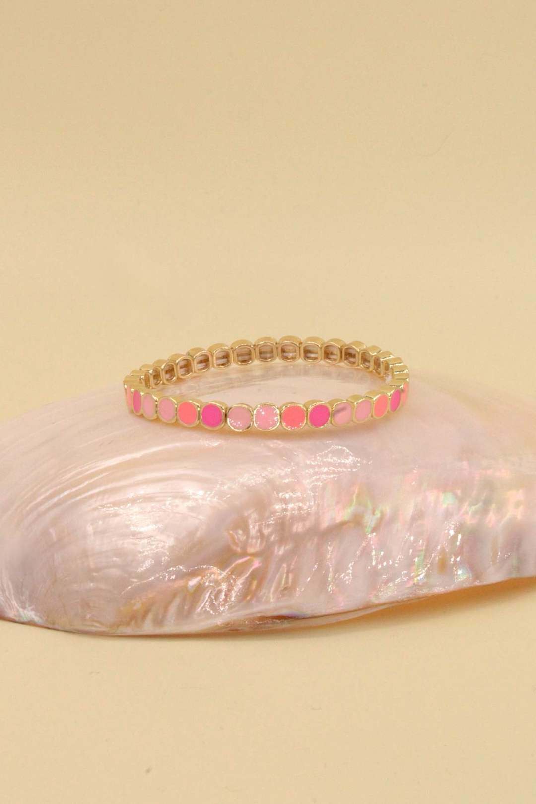 Wholesaler MAISON OKAMI - Elastic gold-plated brass bracelet