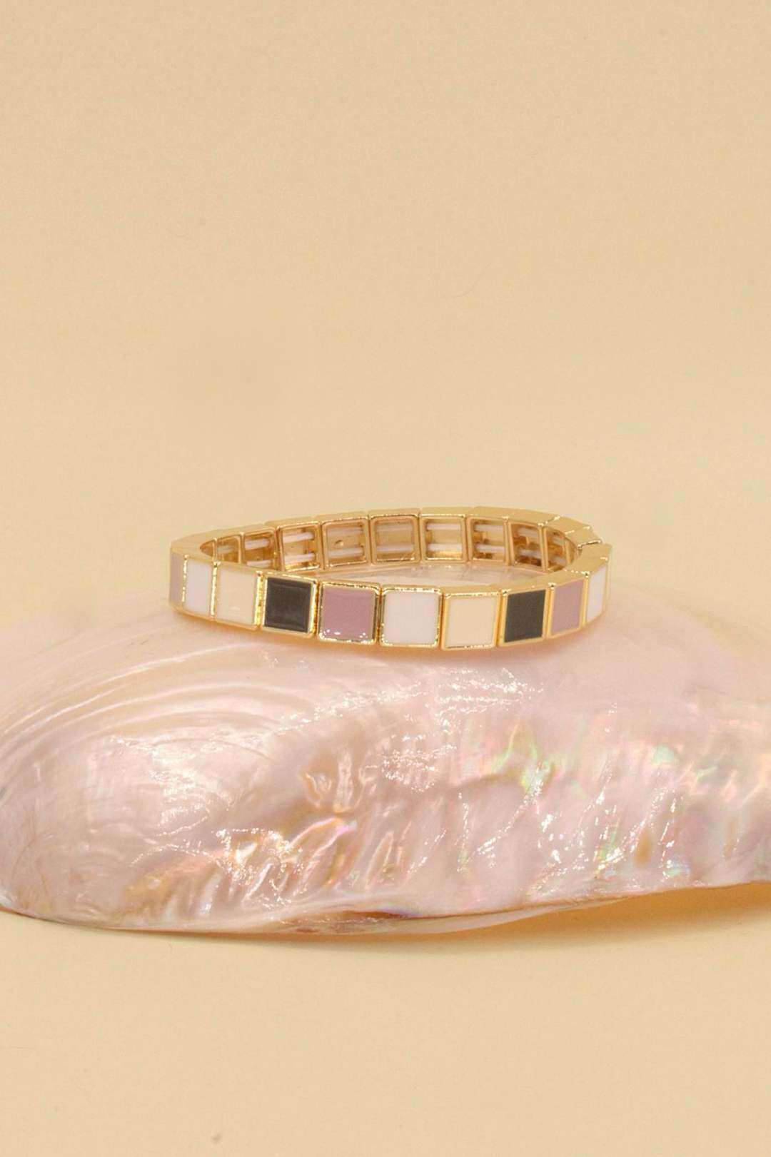 Mayorista MAISON OKAMI - Pulsera elástica de latón dorado
