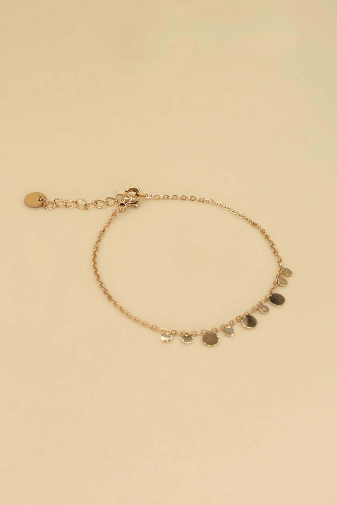 Grossiste MAISON OKAMI - Bracelet chaîne fines pampilles acier inoxydable