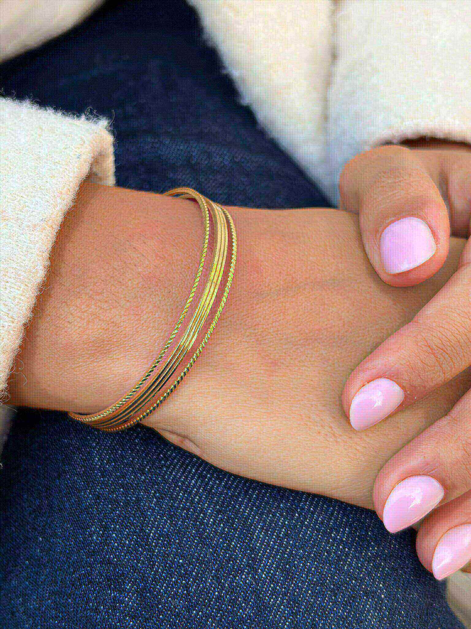 Grossista MAISON OKAMI - Bracciale in Acciaio Inossidabile con Motivi Intrecciati