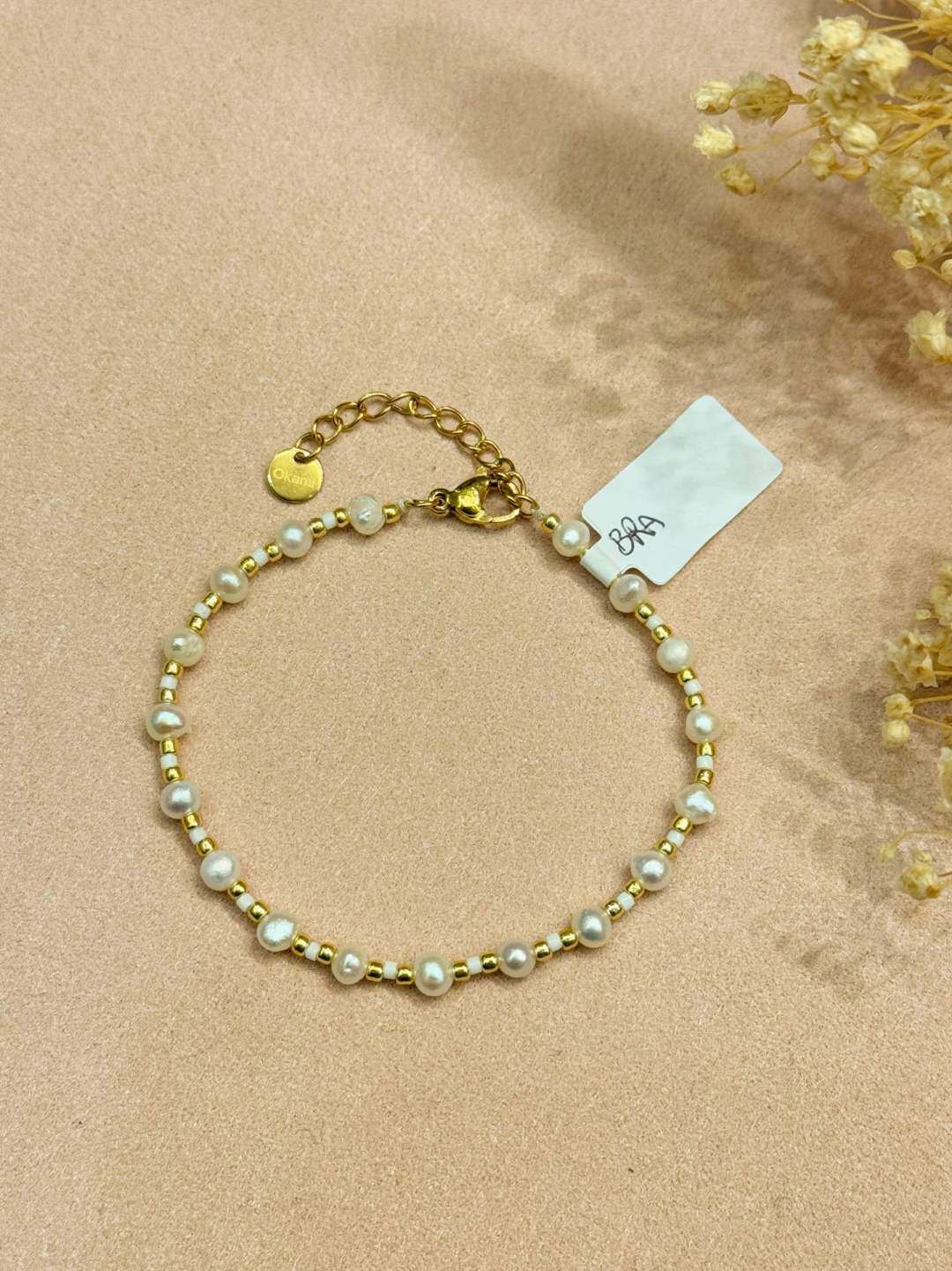 Mayorista MAISON OKAMI - Pulsera de Perlas de Agua Dulce de Acero Inoxidable