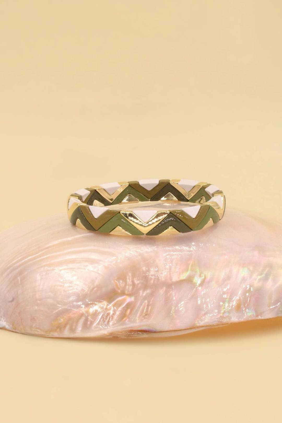 Grossiste MAISON OKAMI - Bracelet en laiton doré élastique