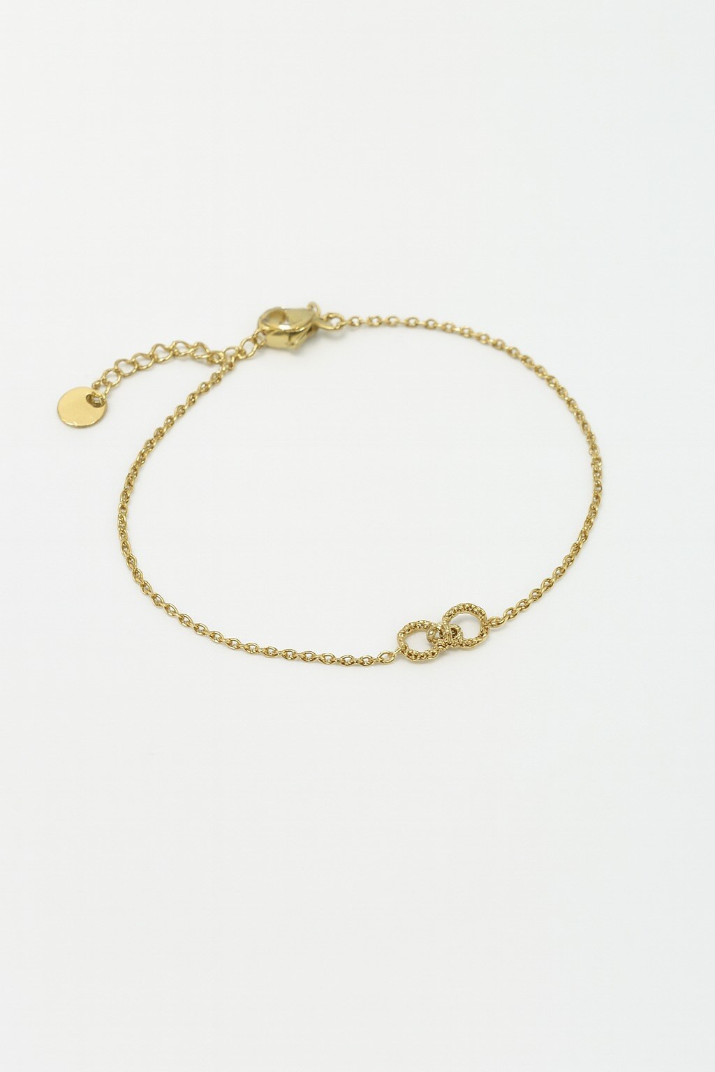 Wholesaler MAISON OKAMI - Minimalist twisted double ring bracelet