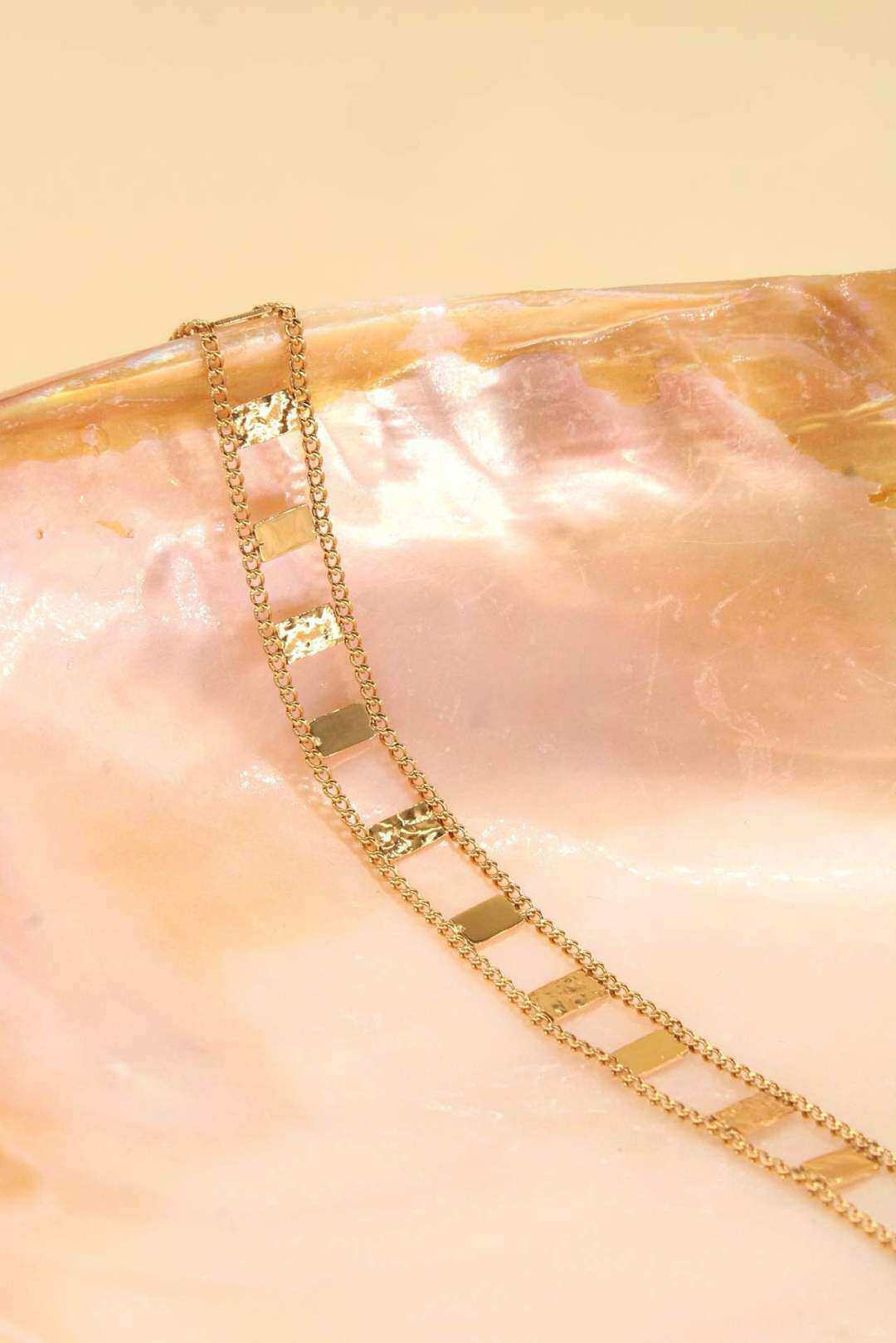 Wholesaler MAISON OKAMI - Stainless steel chain bracelet with geometric patterns