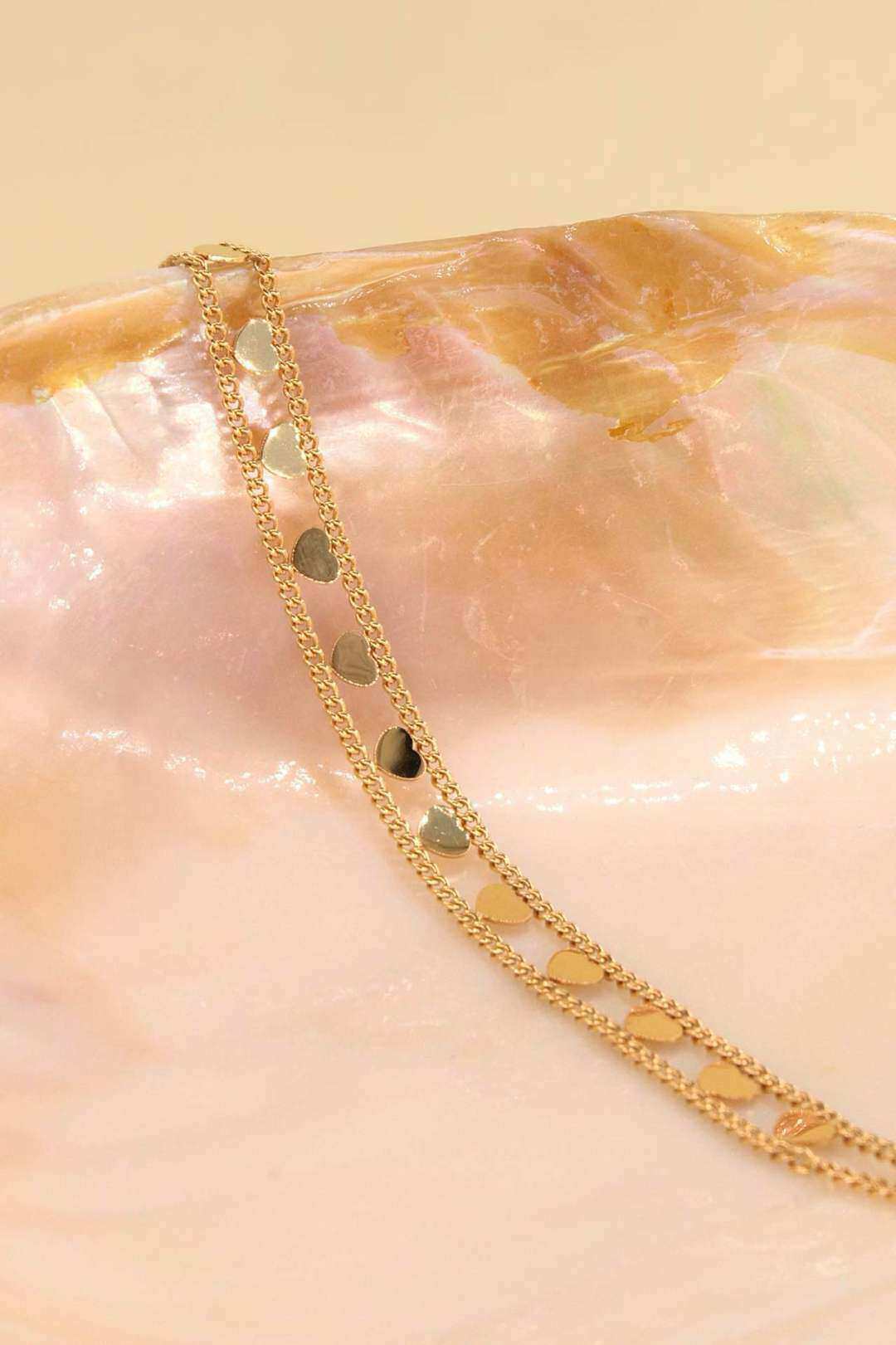 Grossista MAISON OKAMI - Bracciale a catena con motivo a cuore in acciaio inossidabile