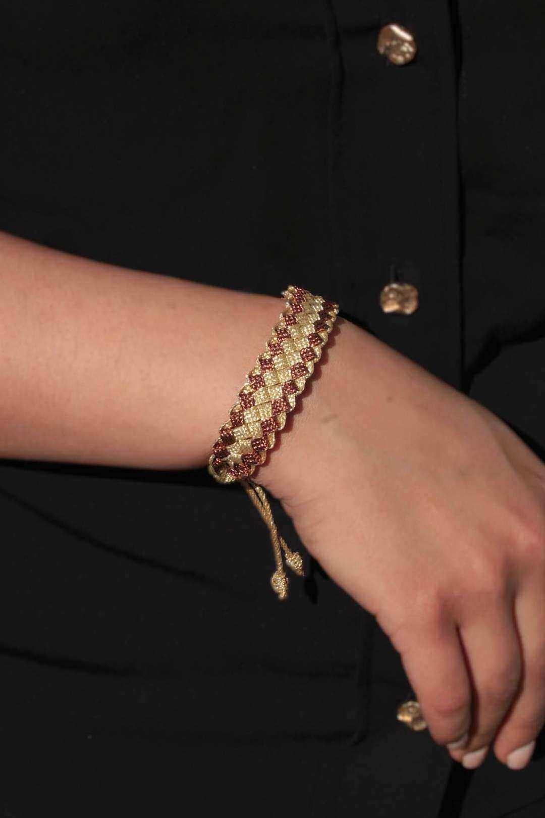 Grossista MAISON OKAMI - Bracciale intrecciato con finitura lucida