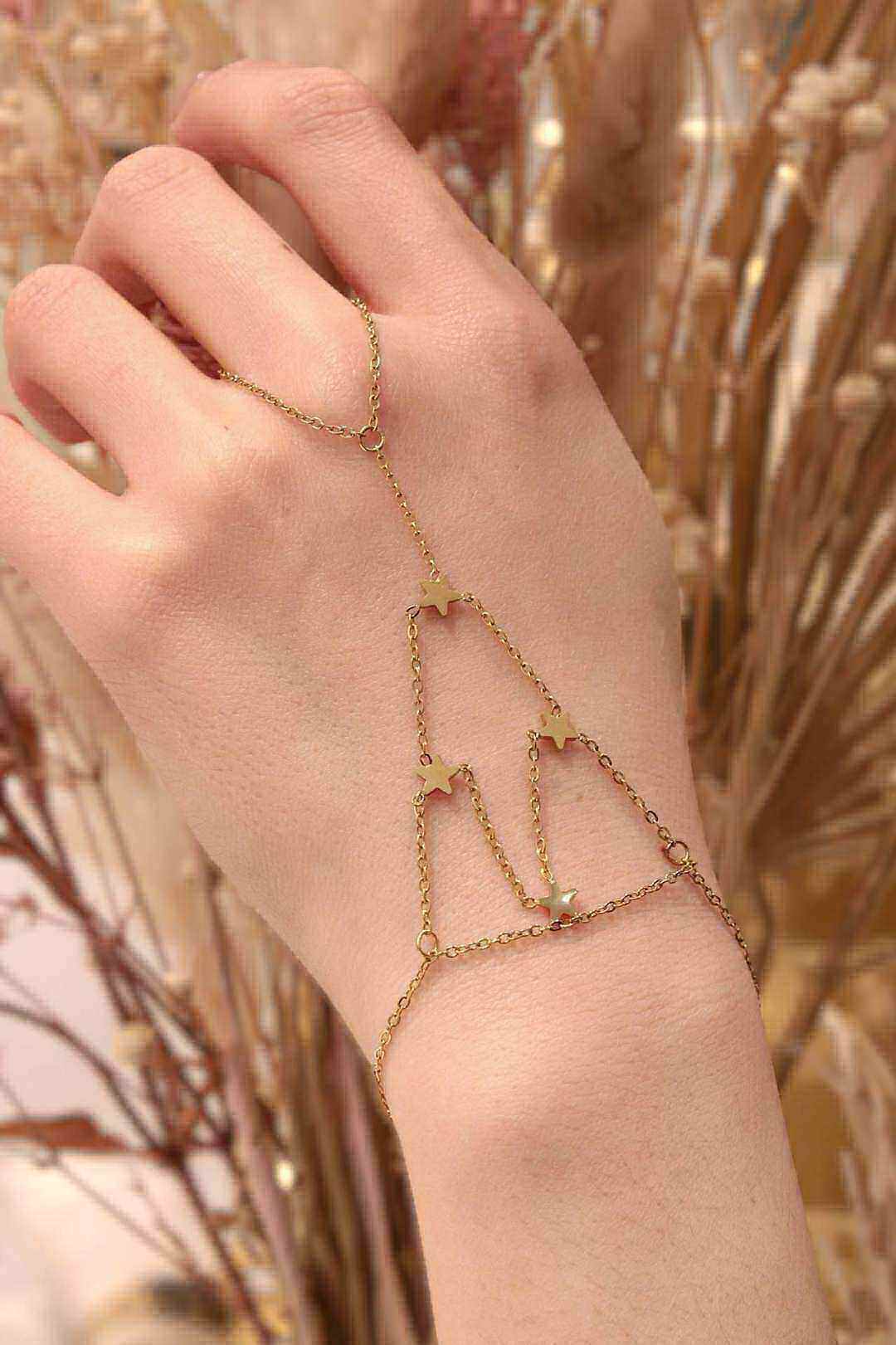 Wholesaler MAISON OKAMI - Stainless steel star hand chain bracelet