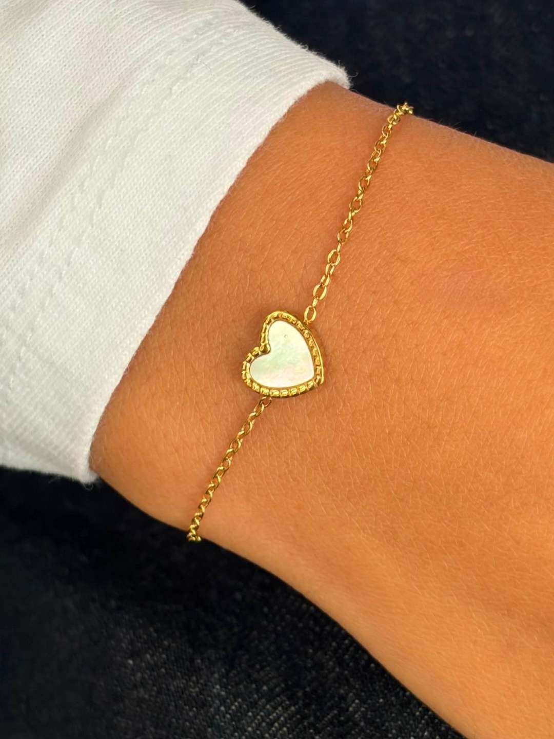 Wholesaler MAISON OKAMI - Stainless Steel Bracelet with Heart Medallion