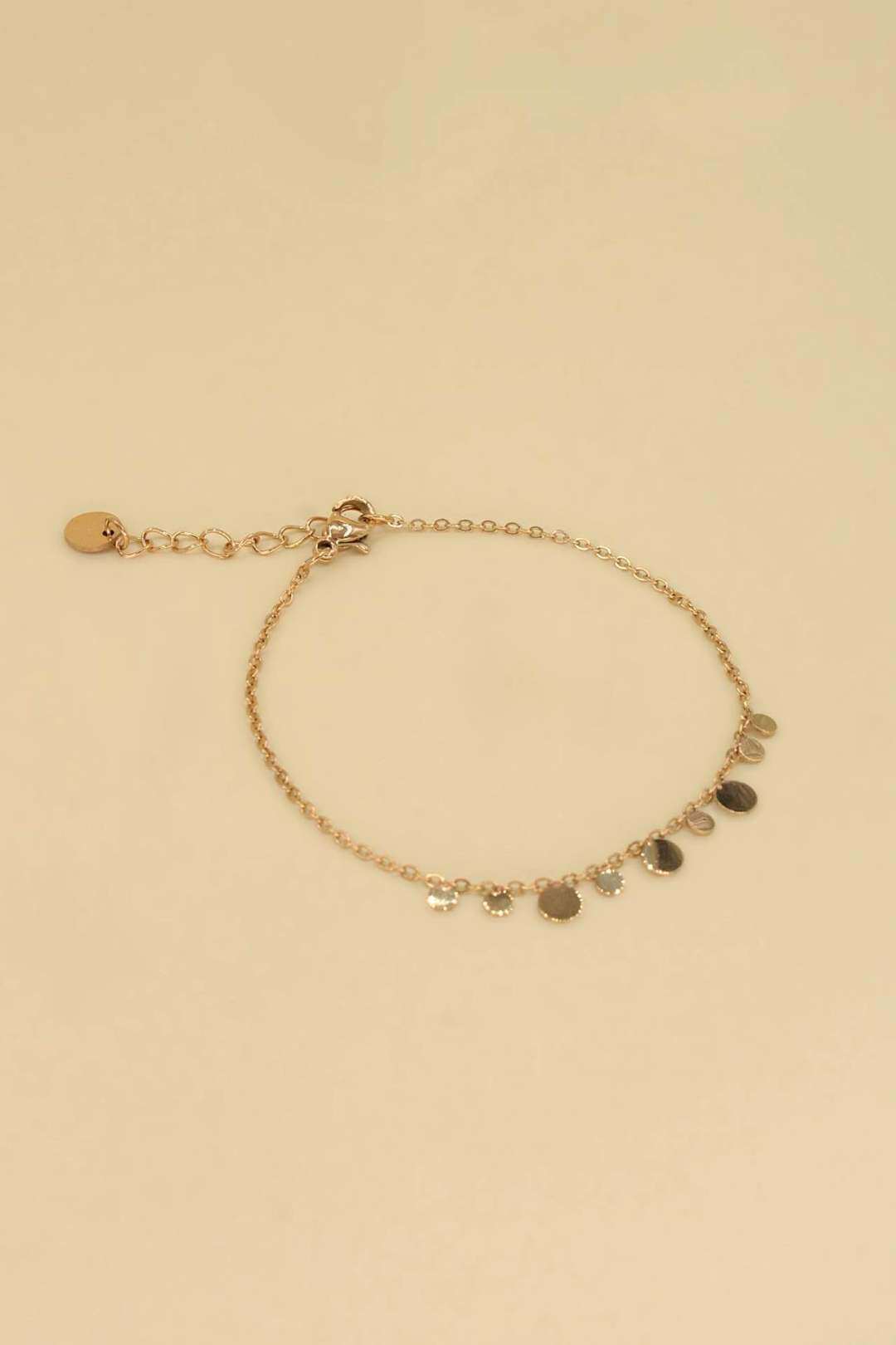 Grossiste MAISON OKAMI - Bracelet chaîne fines pampilles acier inoxydable