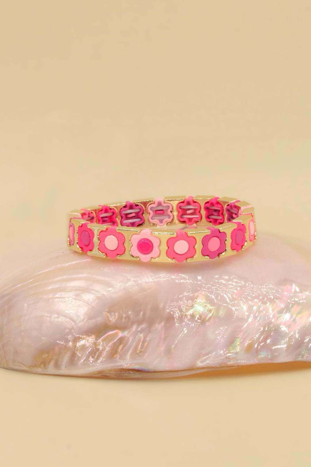 Mayorista MAISON OKAMI - Pulsera de flores de acero inoxidable