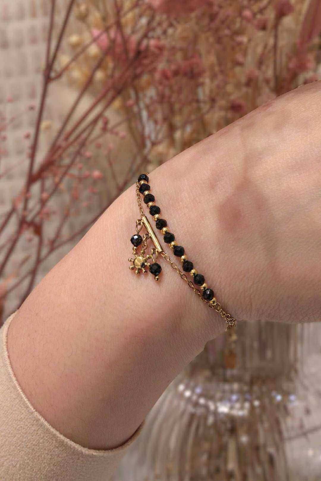 Wholesaler MAISON OKAMI - Natural stone and sun bracelet