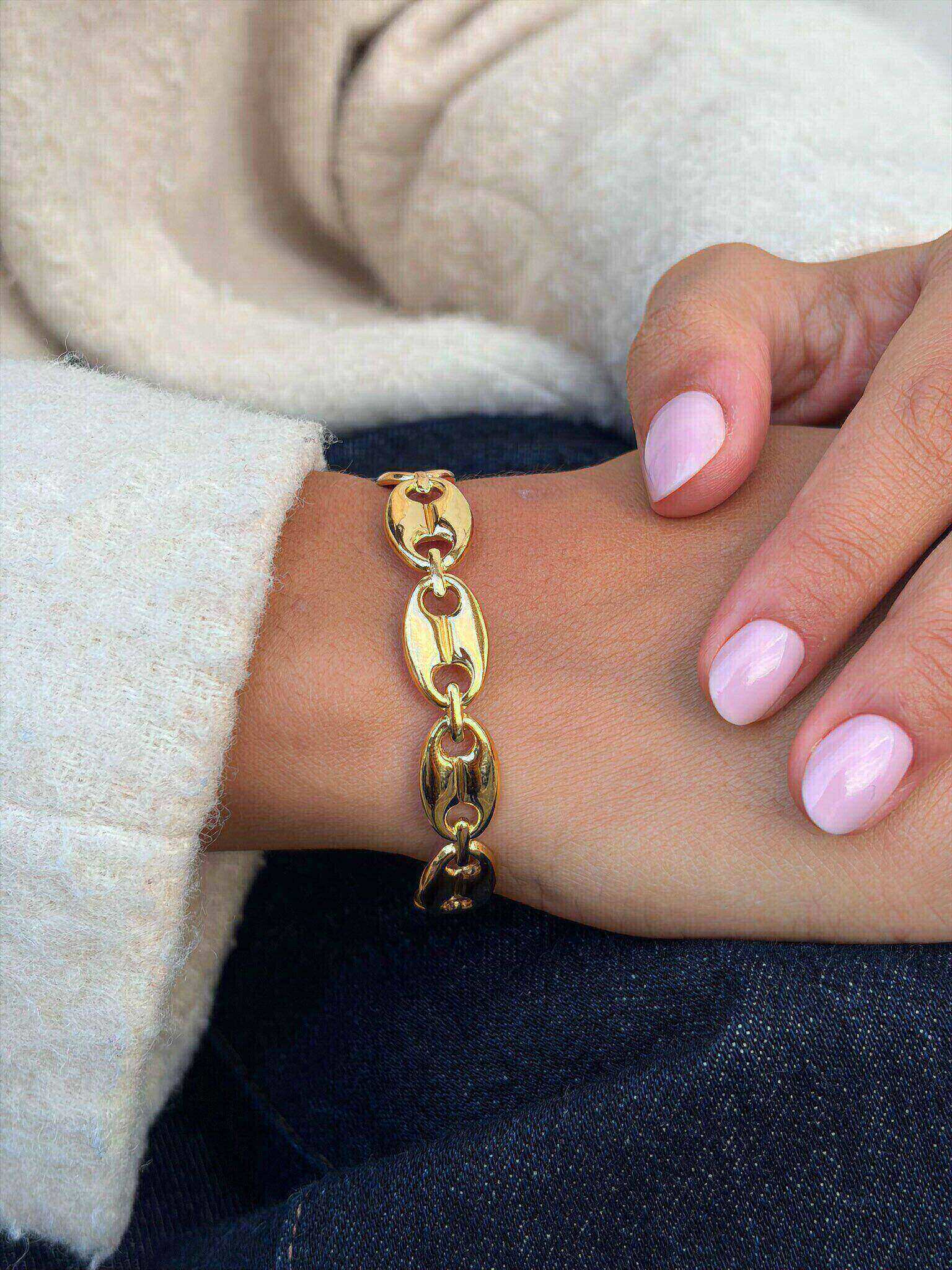 Mayorista MAISON OKAMI - Brazalete de Acero Inoxidable de Diseño Elegante con Eslabones