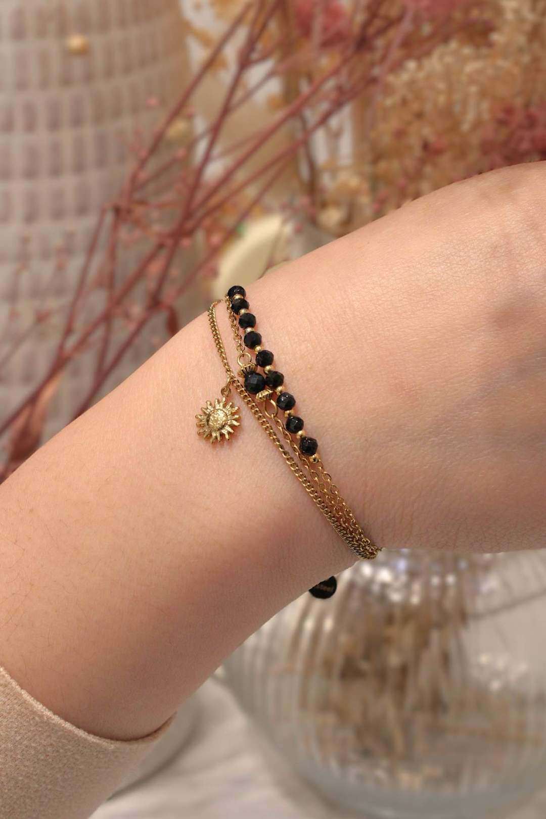 Mayorista MAISON OKAMI - Pulsera de cadena con piedras naturales