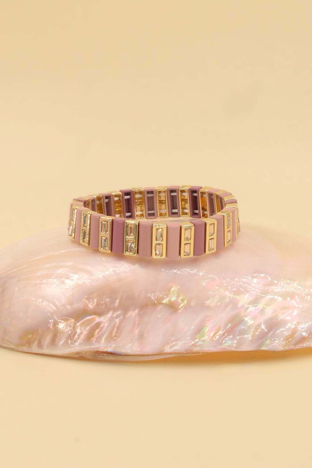 Wholesaler MAISON OKAMI - Elastic gold-plated brass bracelet
