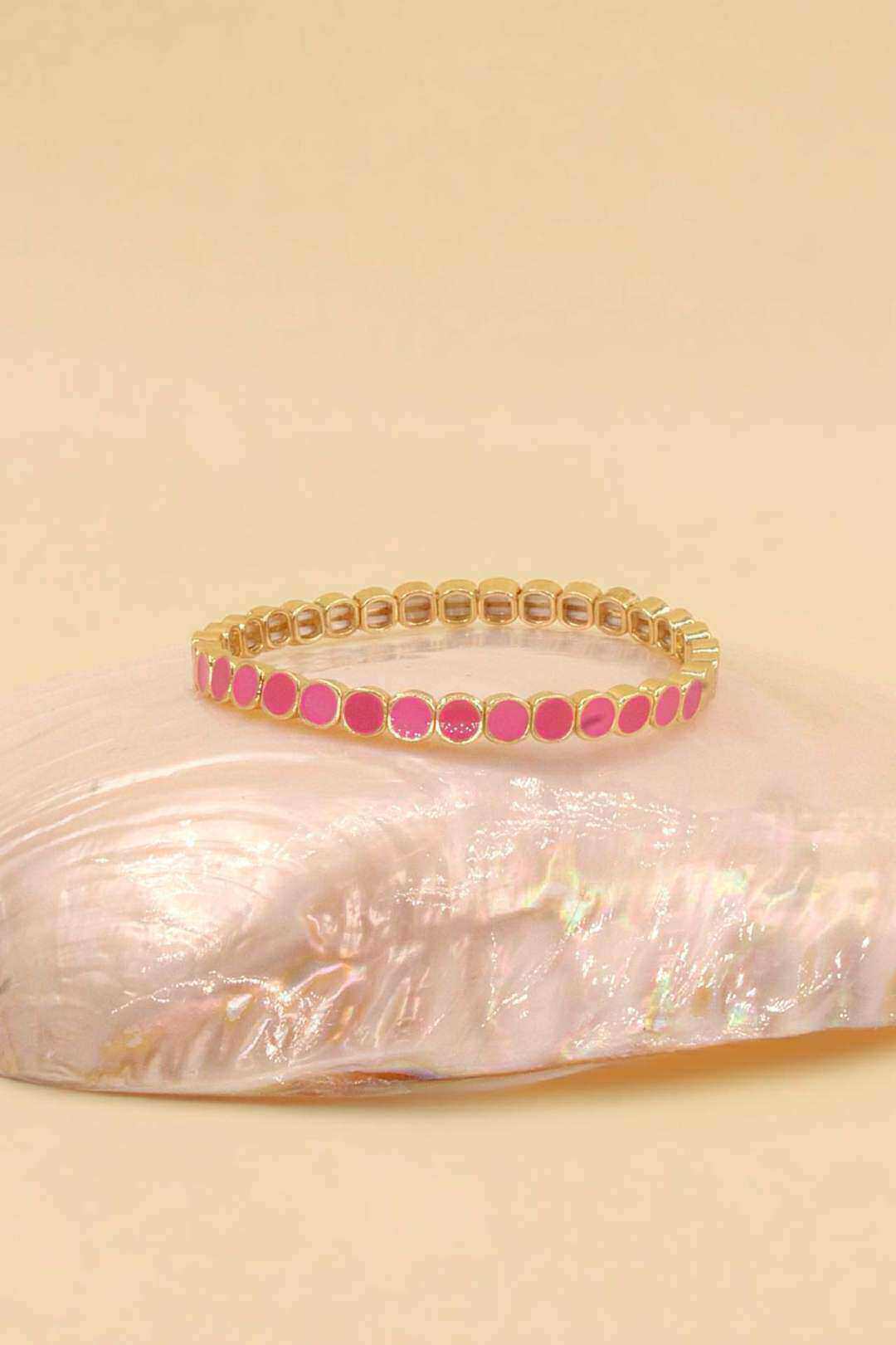 Grossiste MAISON OKAMI - Bracelet en laiton doré élastique